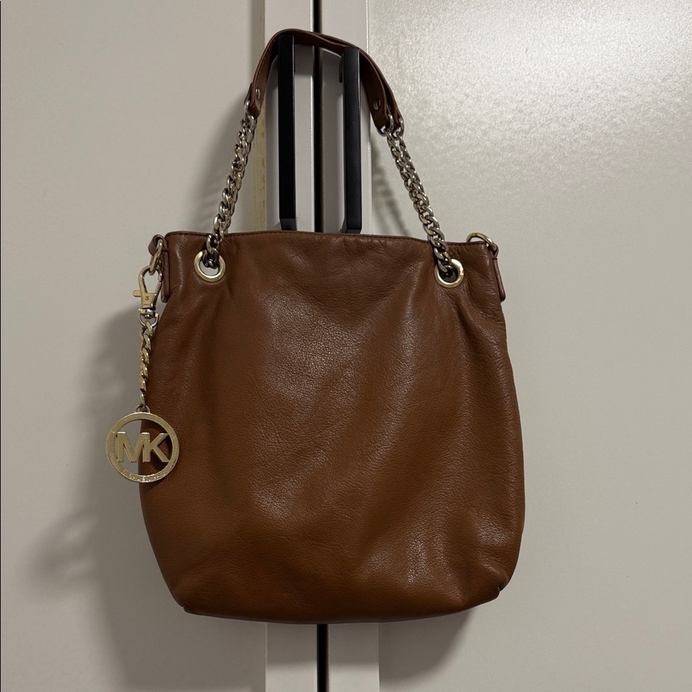 Michael Kors Tan Leather Shoulder Bag